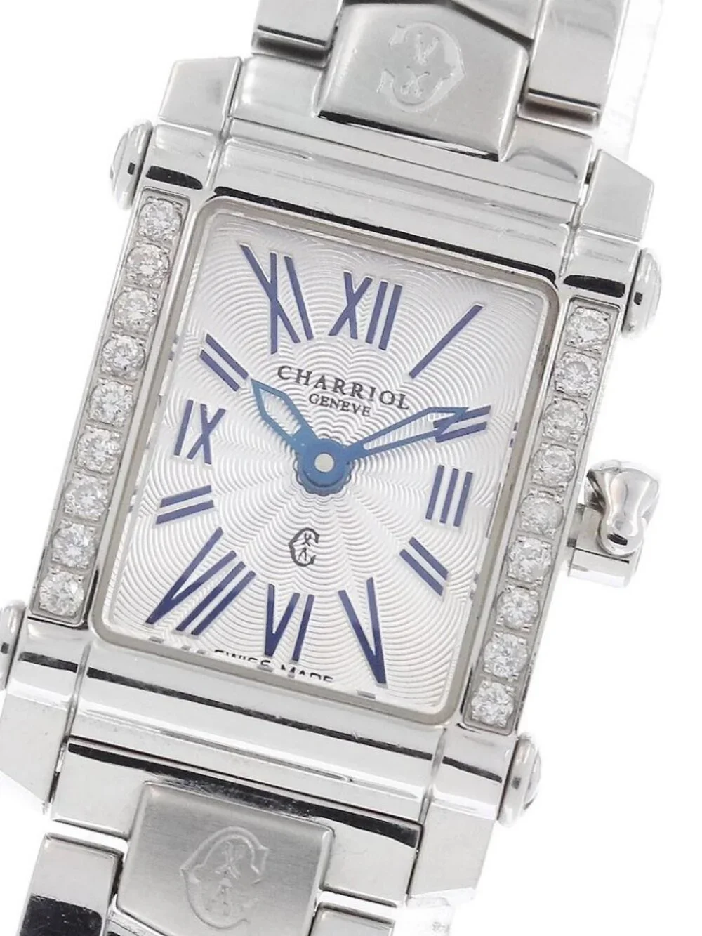 CHARRIOL Columbus CCSTRDD.910.2101 side diamond bezel Quartz Ladies Watch_972096